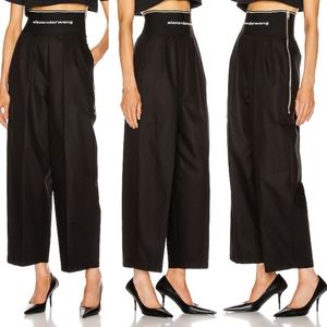 NWT Alexander Wang Logo Elastic High Waisted Trusers